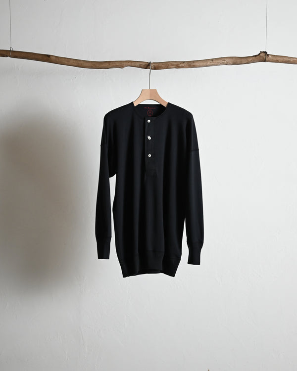 INTERLOCK / HENLEY NECK LONG SLEEVE