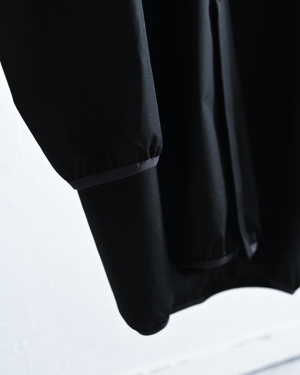 Narrowing Long Cardigan, Exclusive "size7", Black finx cotton.-KIMURA-COELACANTH