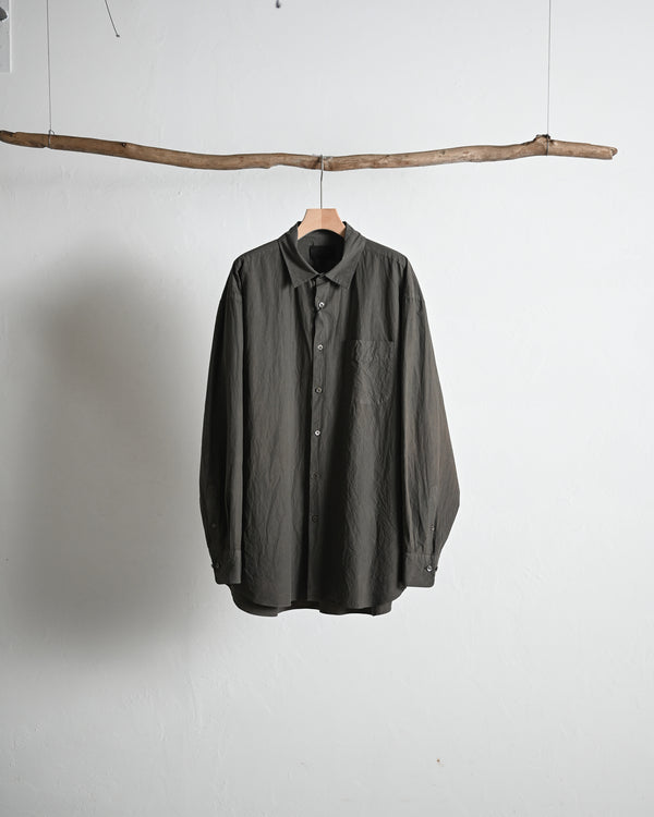 REGULAR COLLAR SHIRT, natural garment dye
