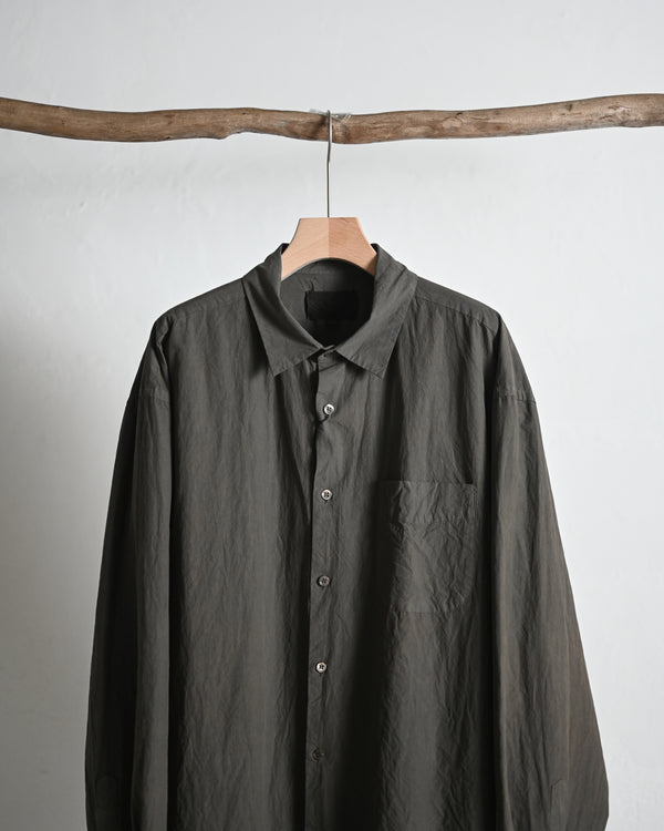 REGULAR COLLAR SHIRT, natural garment dye