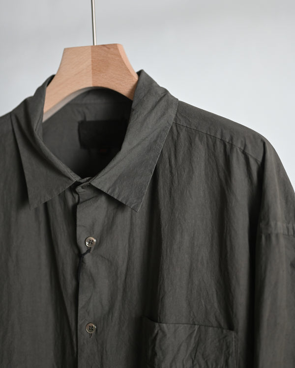 REGULAR COLLAR SHIRT, natural garment dye