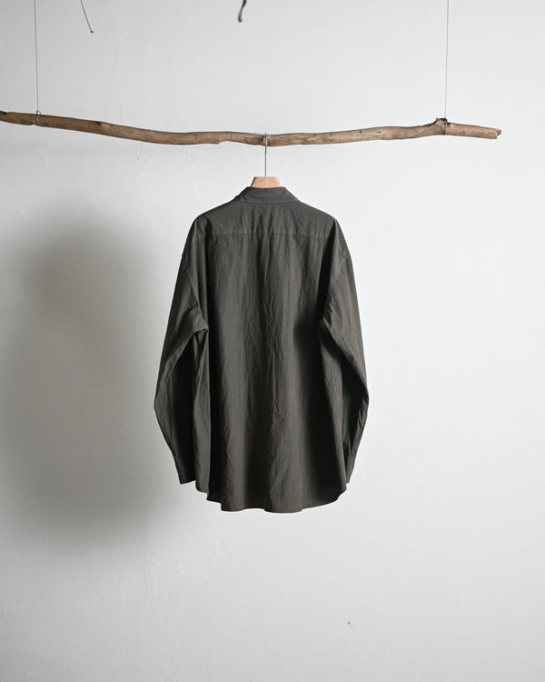 REGULAR COLLAR SHIRT, natural garment dye