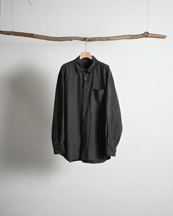 REGULAR COLLAR SHIRT, natural garment dye