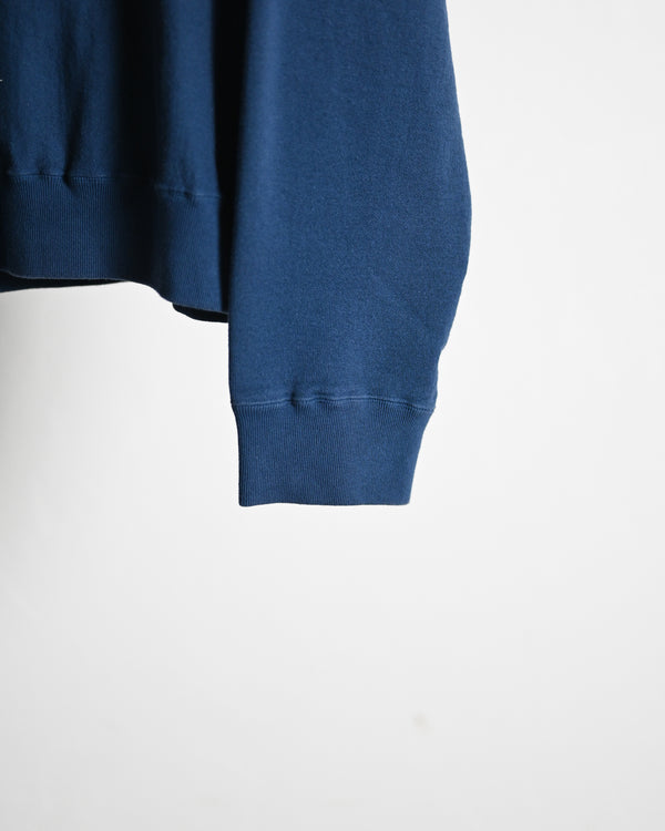 Overdyed Sweat Shirts "Holding Flowers", cyan