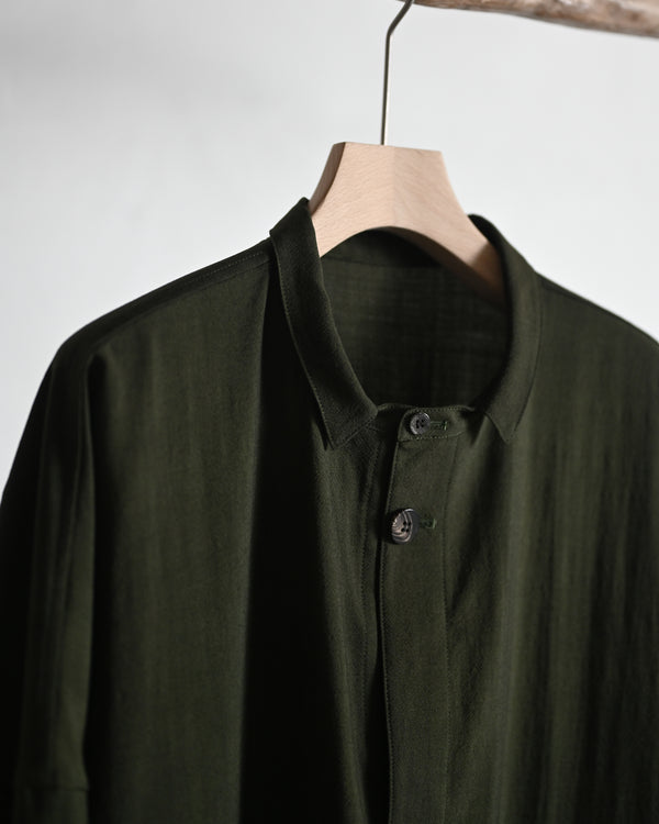 Uneven Dyed Pasted Shirt Coat
