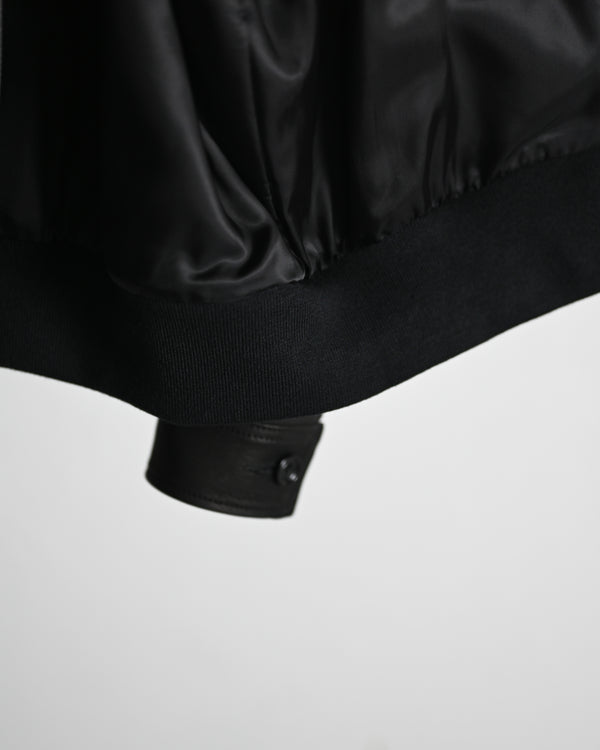 CALF LEATHER FLIGHT JKT