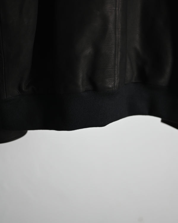 CALF LEATHER FLIGHT JKT