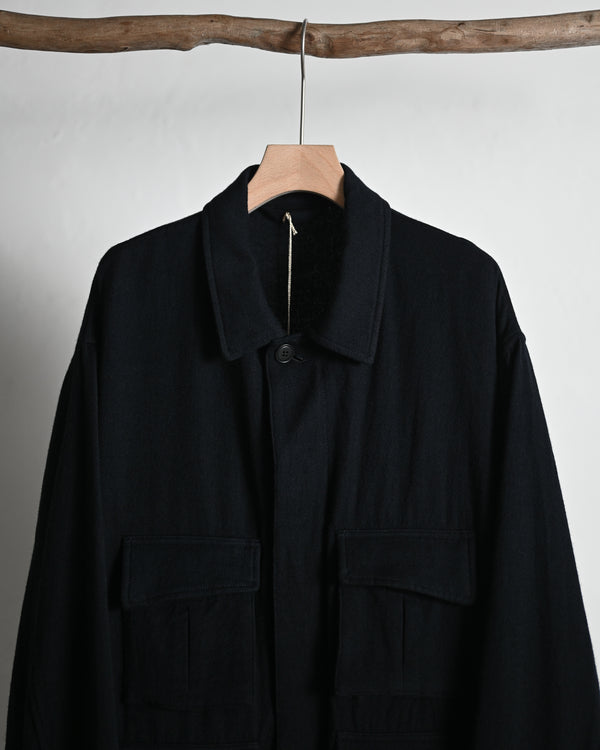 WASHED W/R CASH TWILL MIL-JKT