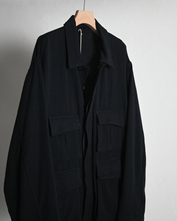 WASHED W/R CASH TWILL MIL-JKT