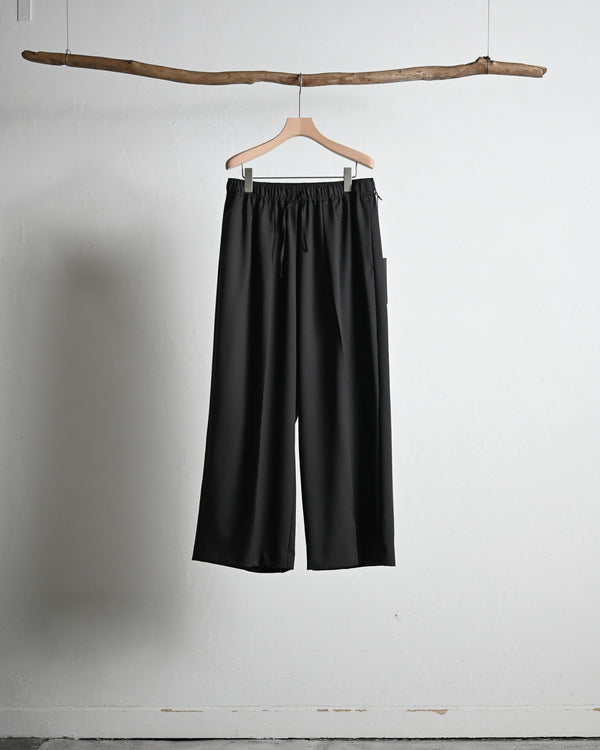 WOOL TWILL EXTRA WIDE TROUSERS