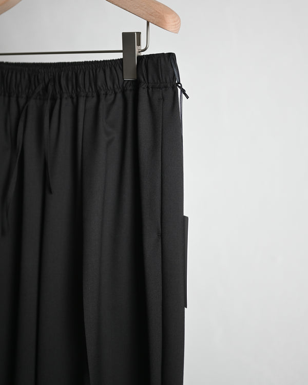 WOOL TWILL EXTRA WIDE TROUSERS