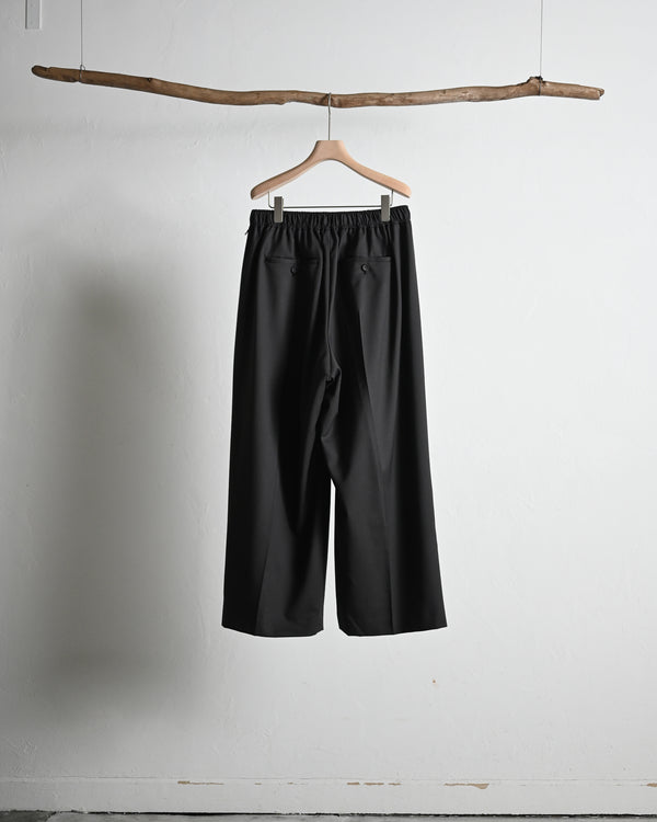 WOOL TWILL EXTRA WIDE TROUSERS