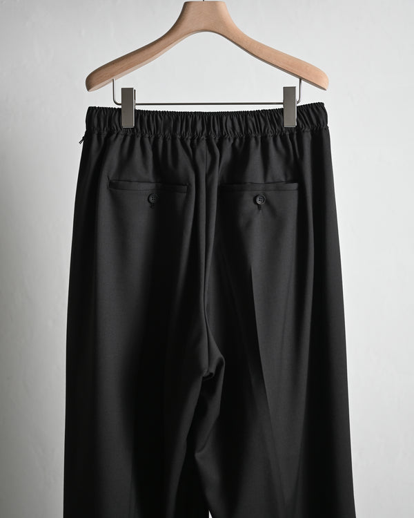 WOOL TWILL EXTRA WIDE TROUSERS