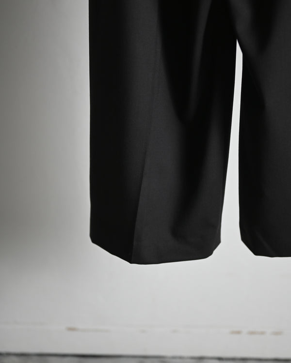 WOOL TWILL EXTRA WIDE TROUSERS