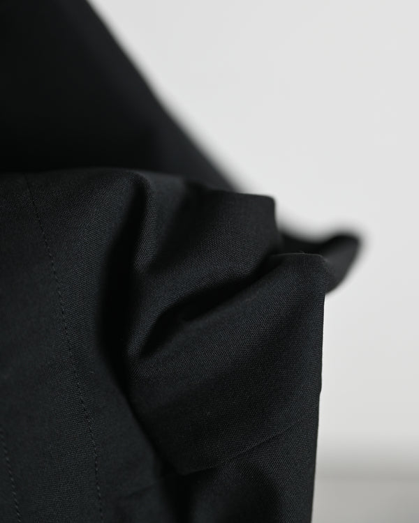 WOOL SILK REVER CARGO TROUSERS