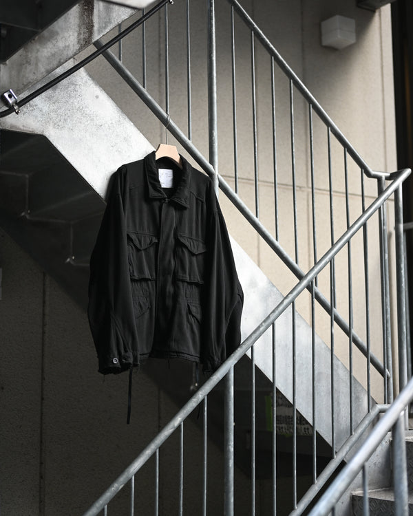 SILK SUEDE FIELD JACKET