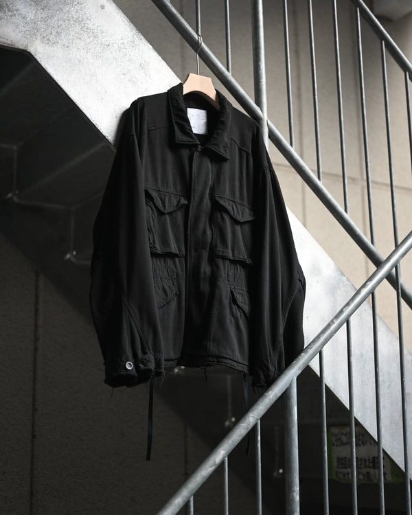 SILK SUEDE FIELD JACKET