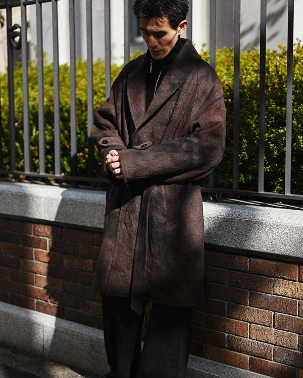 tabi melton coat, sabi