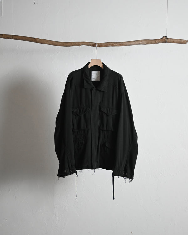 SILK SUEDE FIELD JACKET