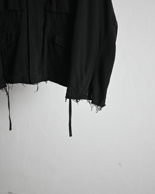 SILK SUEDE FIELD JACKET