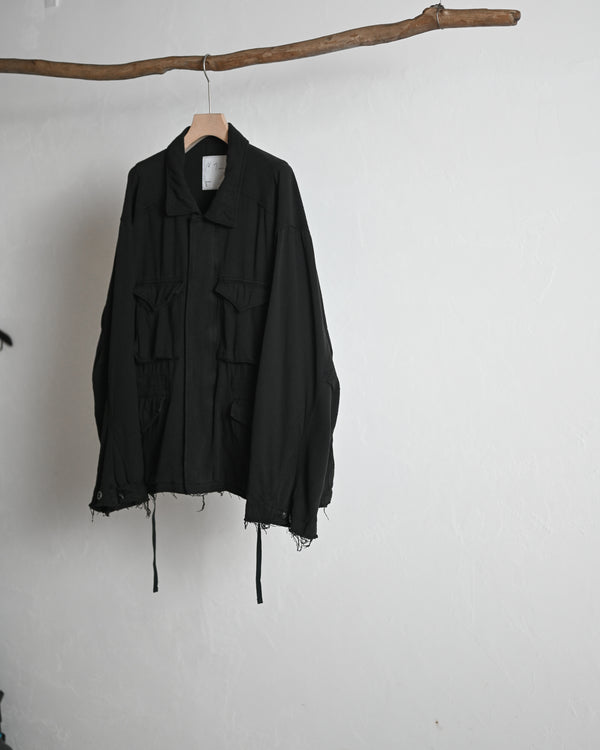 SILK SUEDE FIELD JACKET