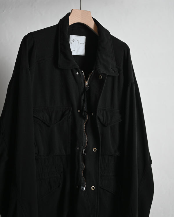 SILK SUEDE FIELD JACKET