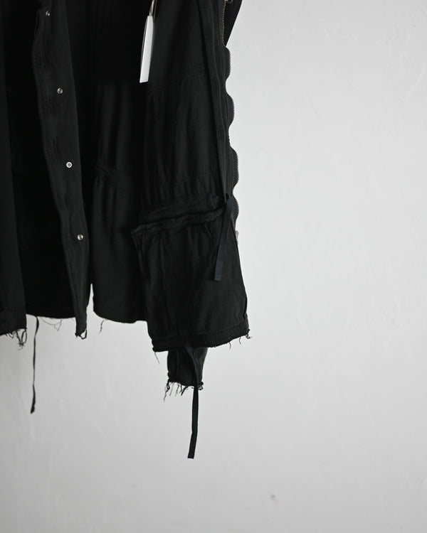 SILK SUEDE FIELD JACKET
