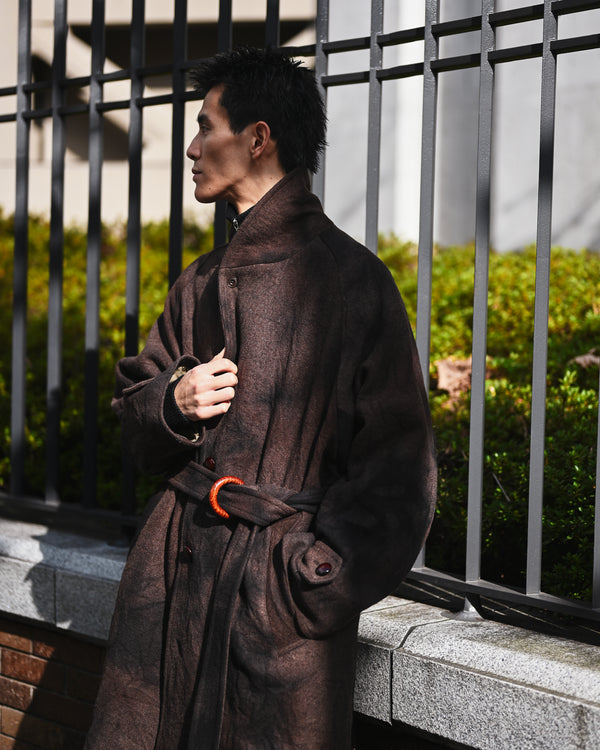 tabi melton coat, sabi