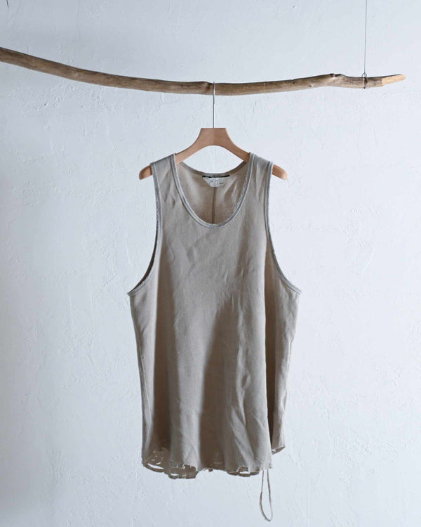 DAMAGE WAFFLE TANK TOP, 3 colors-ANCELLM-COELACANTH