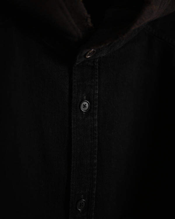 DENIM HOODIE SHIRT
