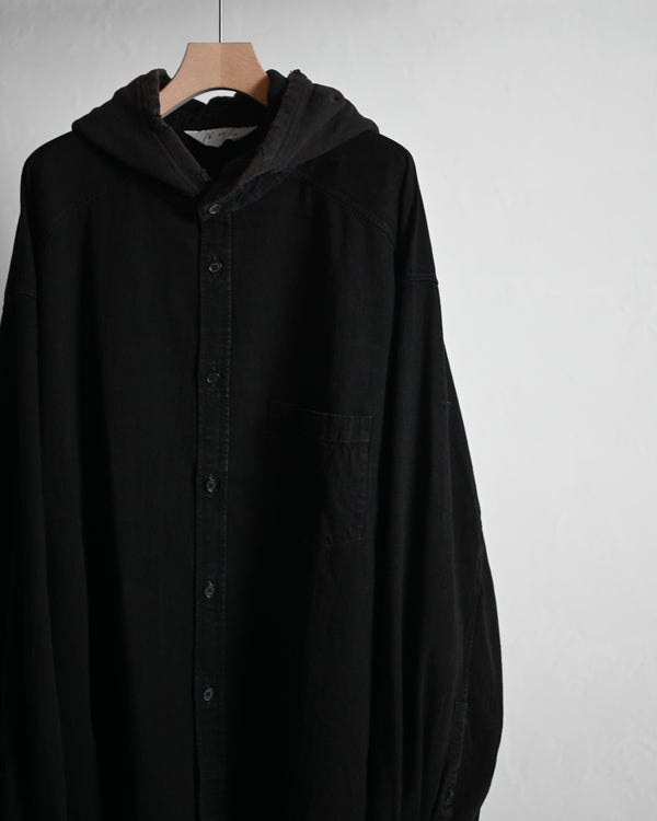 DENIM HOODIE SHIRT