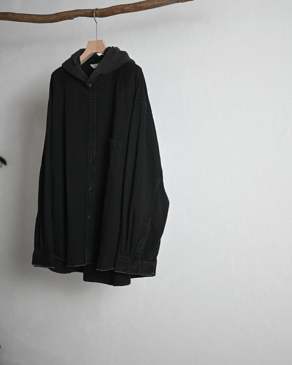 DENIM HOODIE SHIRT