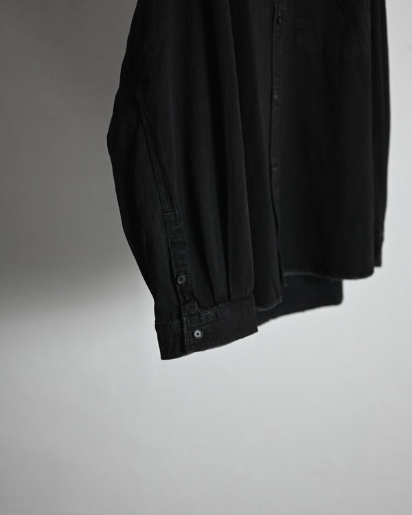 DENIM HOODIE SHIRT