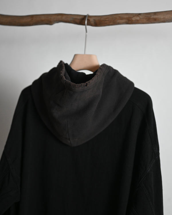 DENIM HOODIE SHIRT