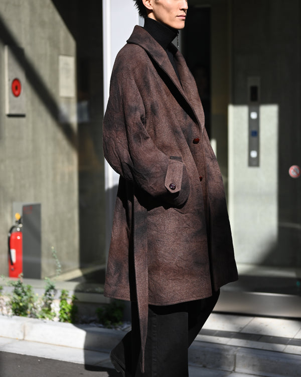 tabi melton coat, sabi