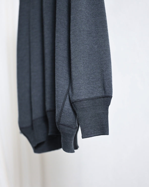 CASHMERE INTERLOCK CREW NECK LONG SLEEVE