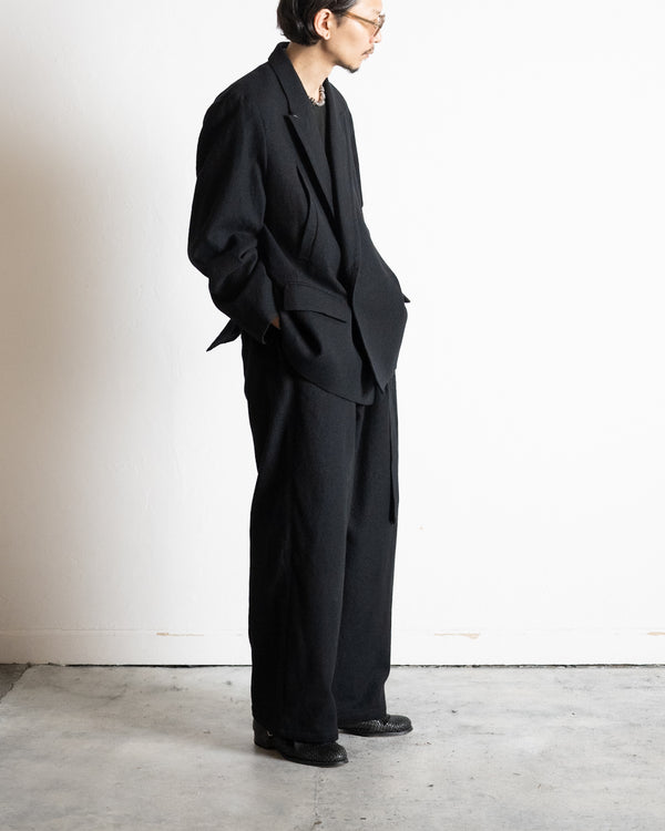 DOUBLE TAILORED JACKET, BLACK