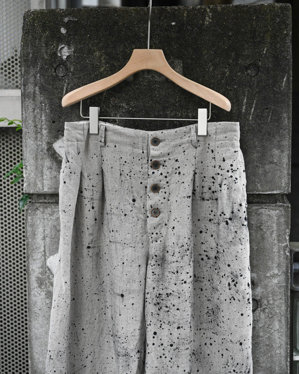 HOOK PANTS, airbrushed dyed fabrics
