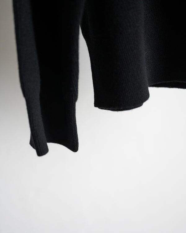 120'S WOOL HALF ZIP KNIT