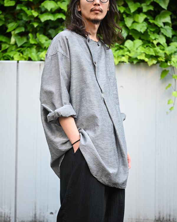 Our Knowledge Tucked Shirt, gray