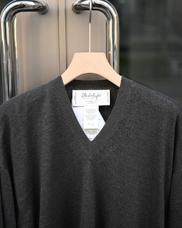 SILK LINEN V L/S, charcoal