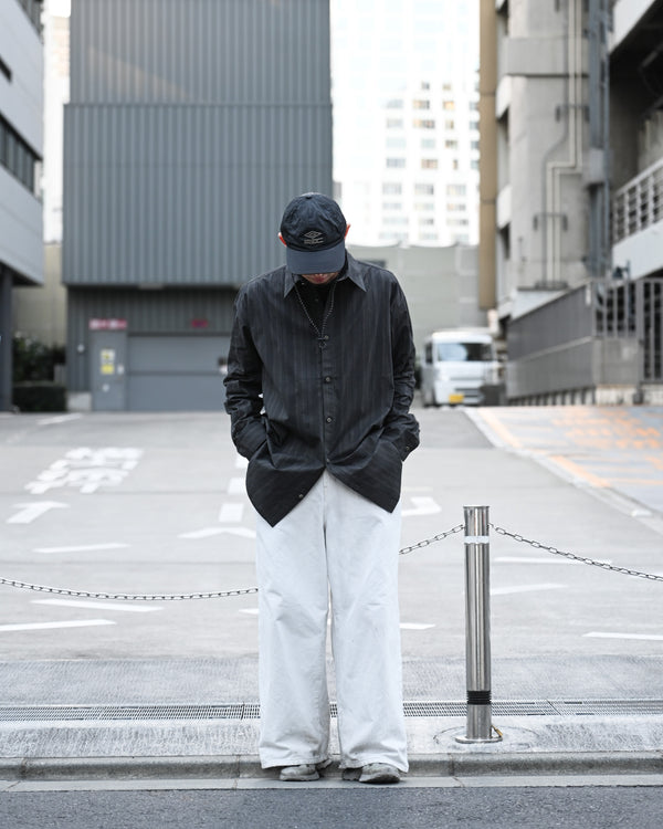 ex. MADRAS STRIPE BIG SHIRT LS