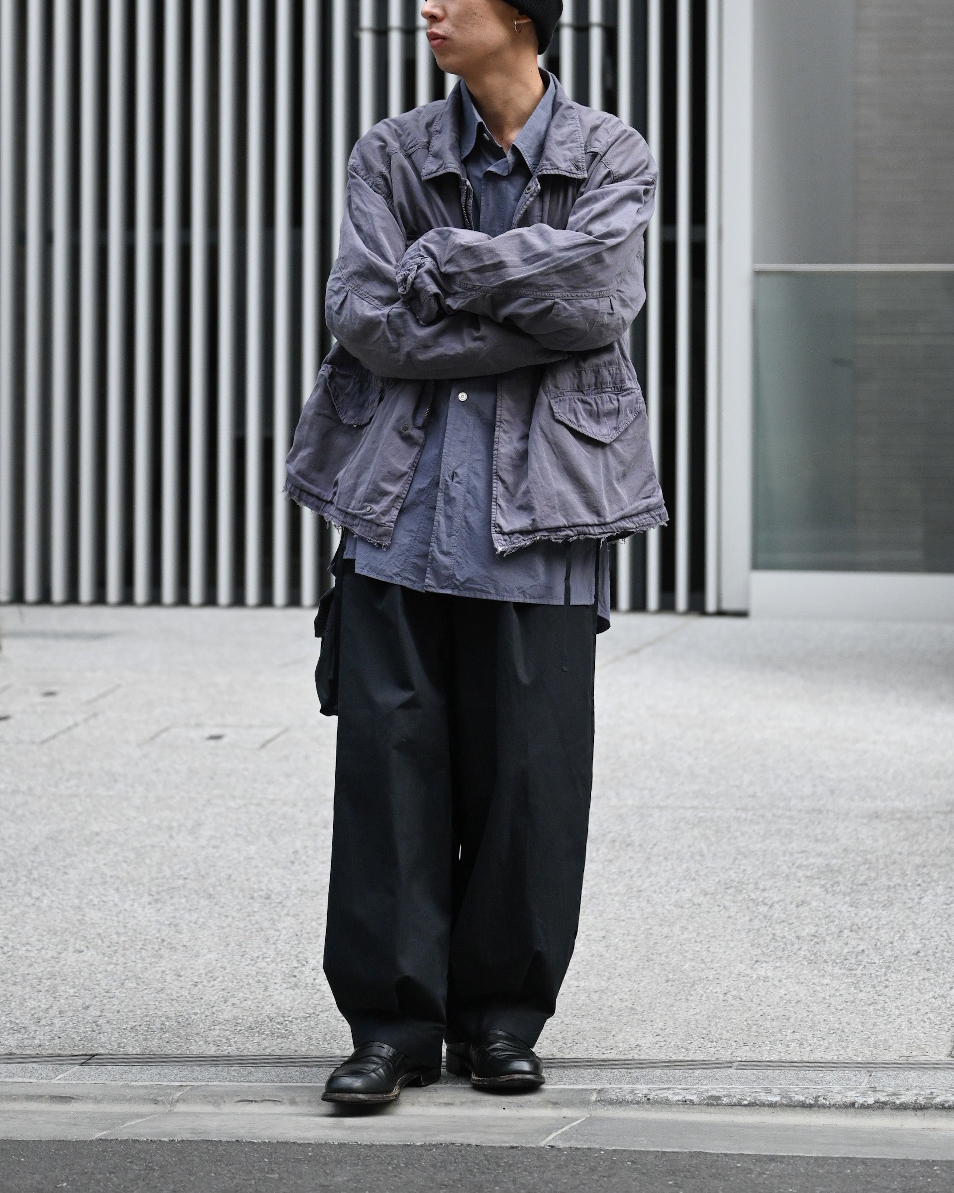 ANCELLM アンセルム - AGING FIELD JACKET, navy – coelacanth