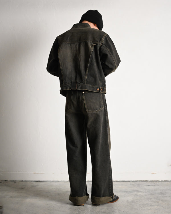 coffee black denim jacket, dstryd