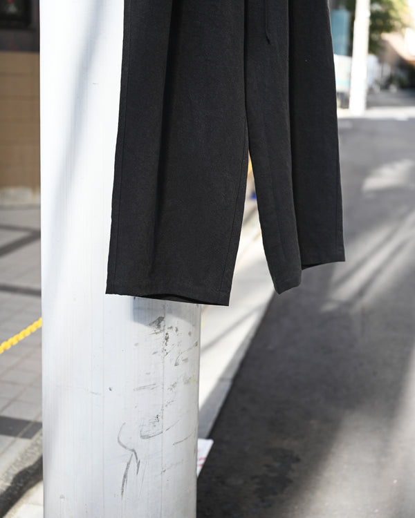 BAGGY EASY PANTS, max high count hemp, black