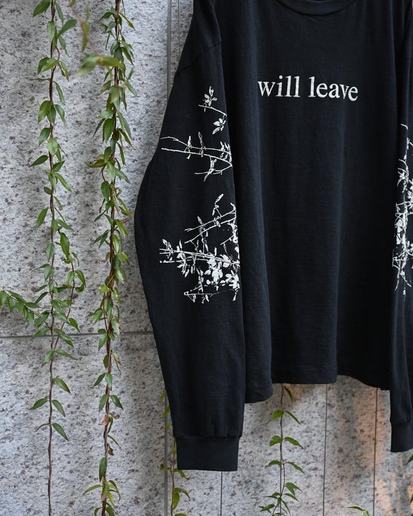 My L/S TEE "will leave", black