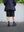 WOOL EXTRA WIDE SHORTS, navy stripe
