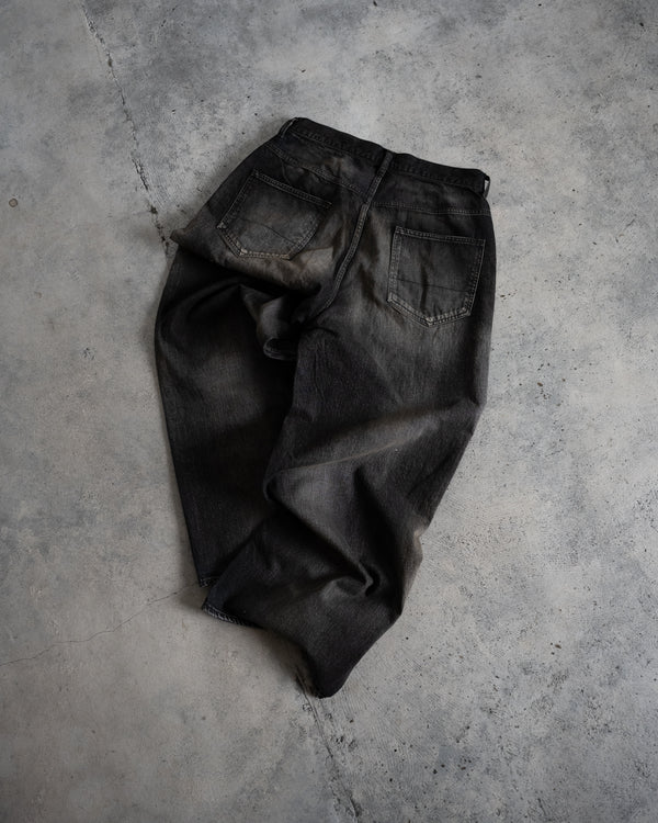 STRAIGHT WIDE DENIM PANTS