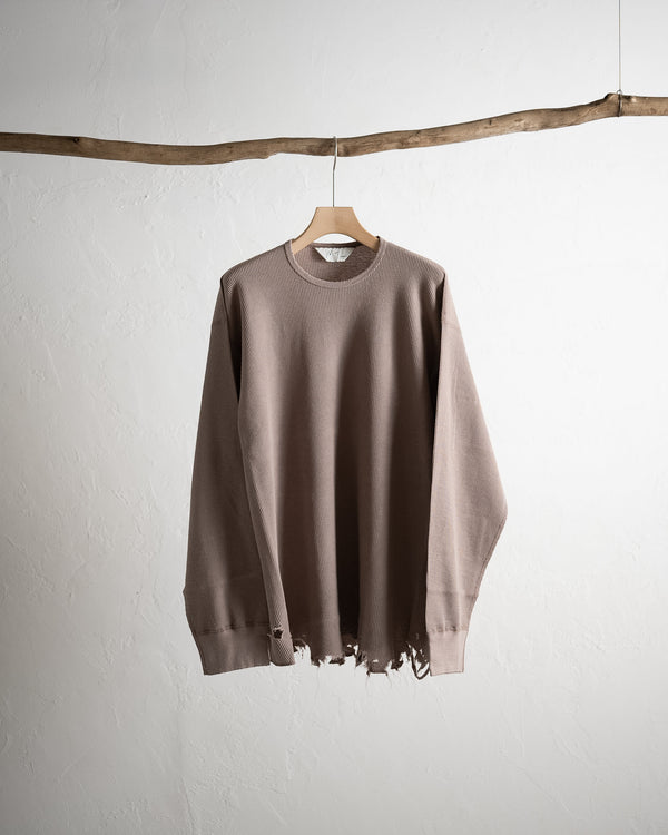 DAMAGE WAFFLE CREW LS, 3 colors