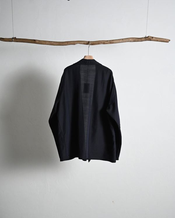 WASHED WOOL SILK TWILL SH-JKT